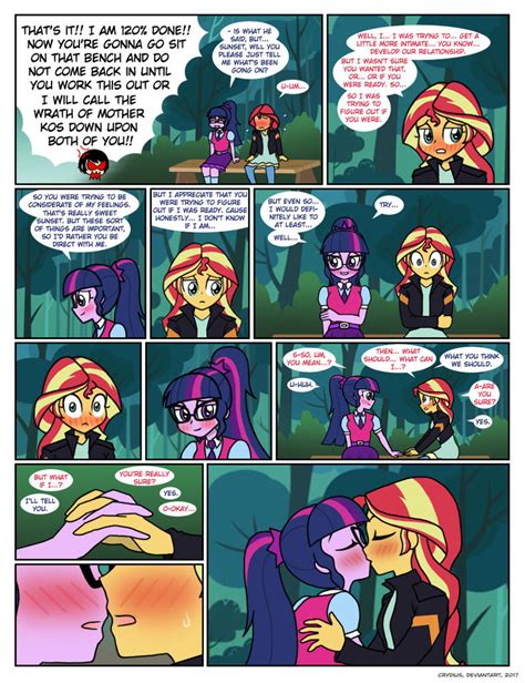 sunset x twilight|twilight x sunset kiss comic.